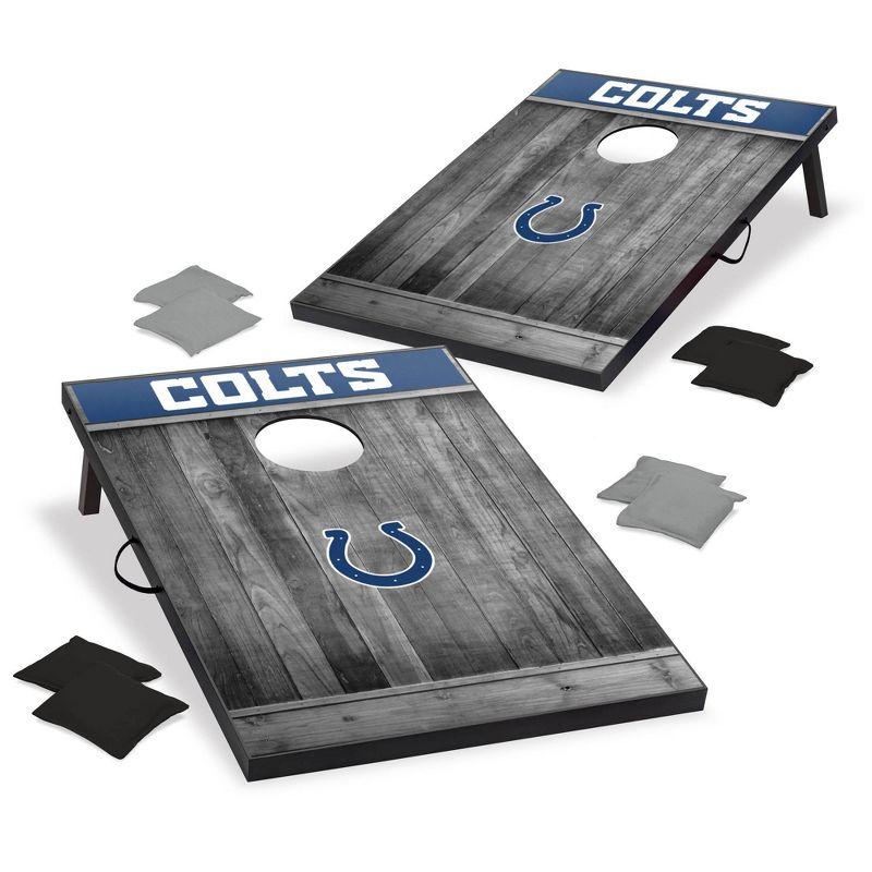 Indianapolis Colts Gray MDF Cornhole Set with Bean Bags