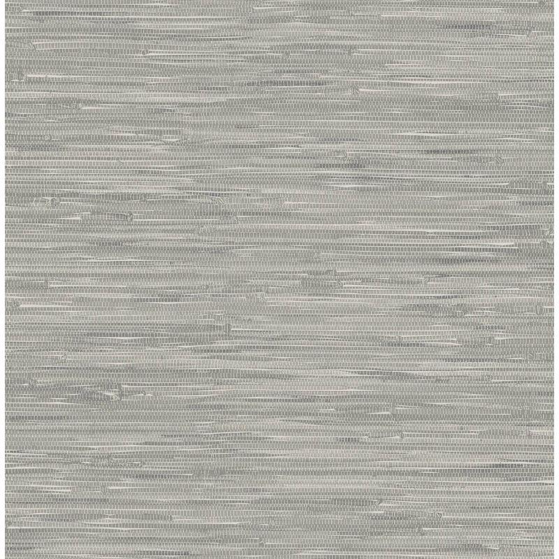 Gray Vinyl Grasscloth Peel and Stick Wallpaper