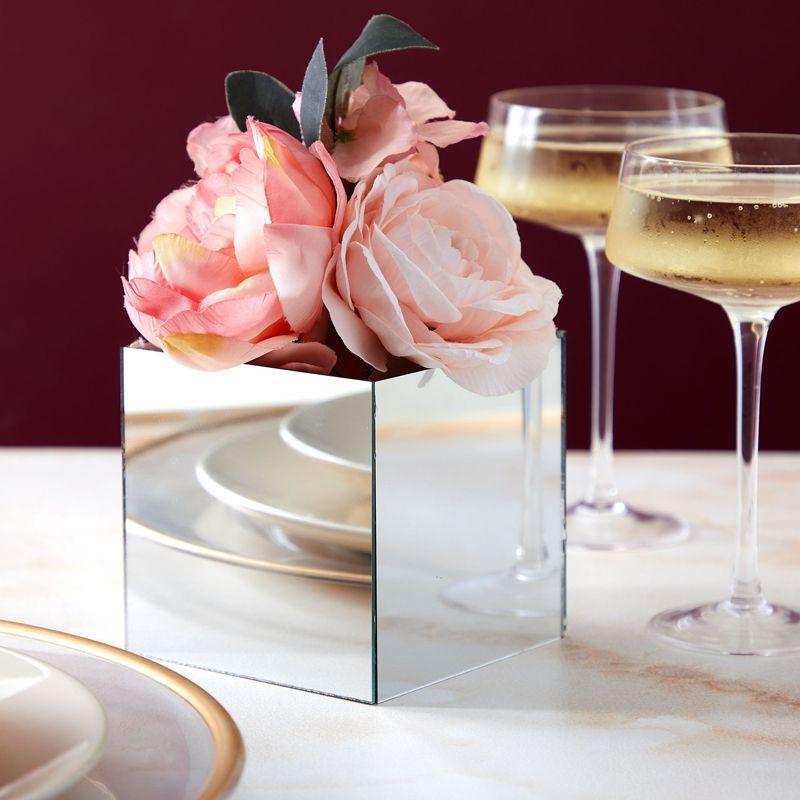 Bright Creations 50 Pack Craft Square Mirror Mosaic Tiles 4" for DIY Projects Art & Crafts Home Decorations