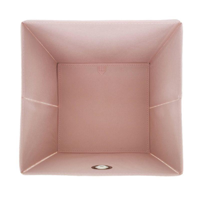 11" Fabric Bin Pink Floral - Room Essentials™: Storage Cube for Dorm Rooms, Folds Flat, 11 Inch System Compatible