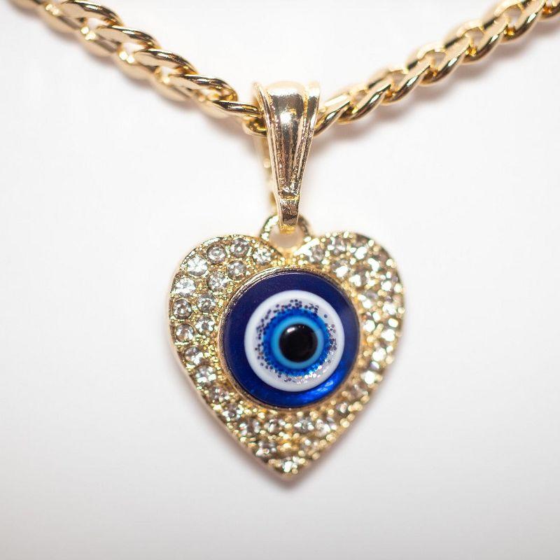 Rope with Gold All seeing Eye Pendant - 20 Gold