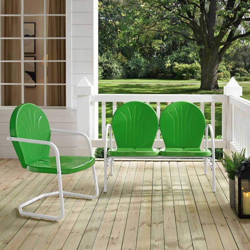 Griffith 2pc Outdoor Seating Set - Kelly Green - Crosley