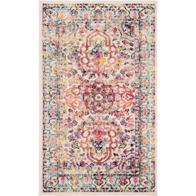 Madison MAD256 Power Loomed Area Rug - Ivory/Red - 3'x5' - Safavieh.