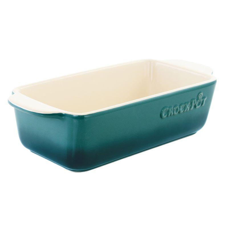 Teal Rectangular Stoneware Bake Pan, 1.25-Quart