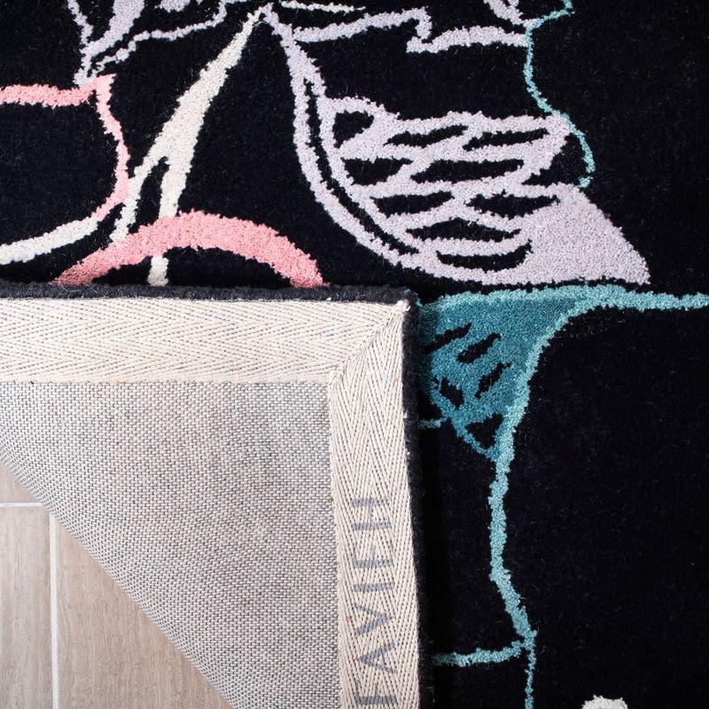 Wyndham WYD378 Hand Tufted Area Rug - Black/Multi - 5'x8' - Safavieh.
