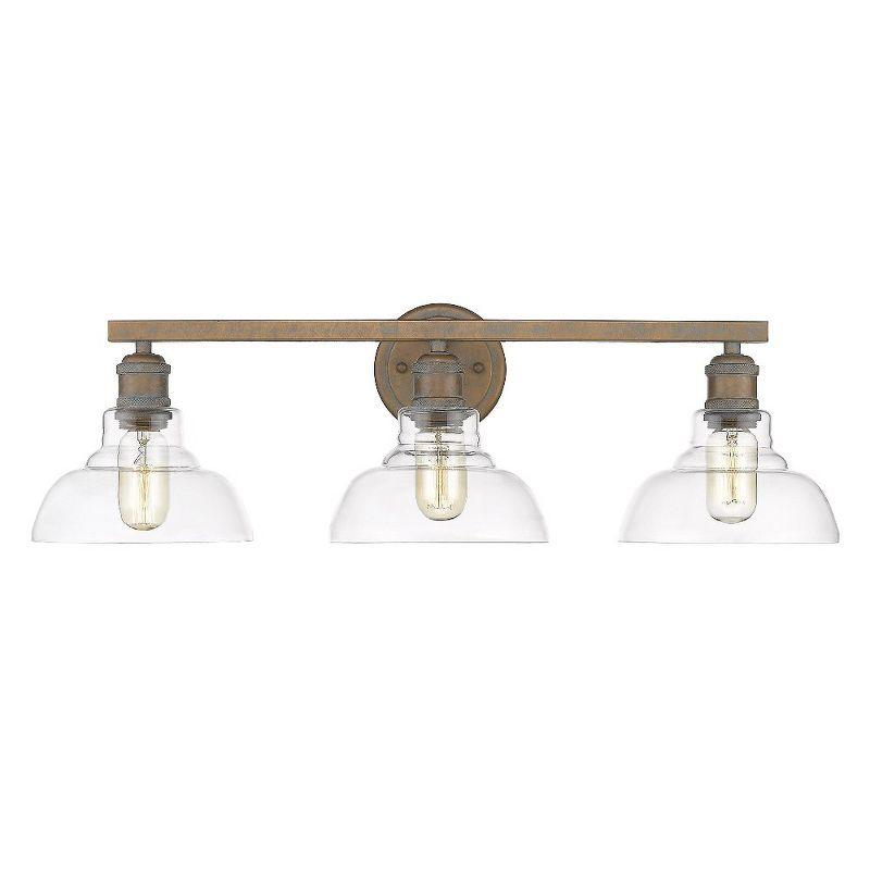 Bronze Dimmable 3-Light Industrial Bath Vanity Fixture