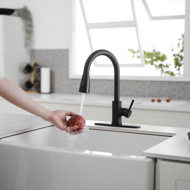 Single handle pull down sprayer kitchen faucet commercial kitchen sink faucet