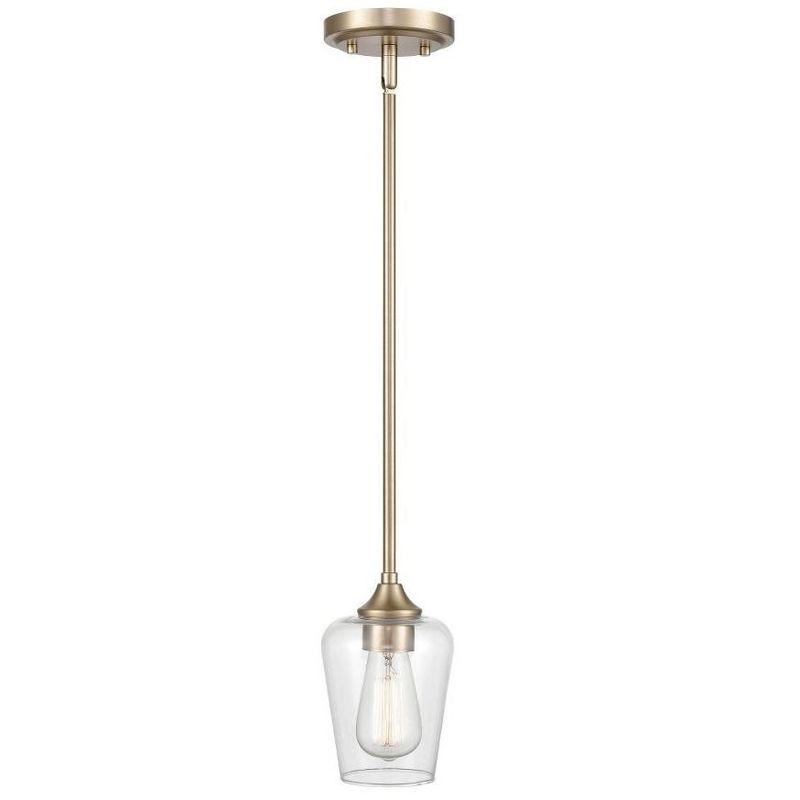 Ashford Brushed Nickel Mini Globe Pendant Light - 38" Height