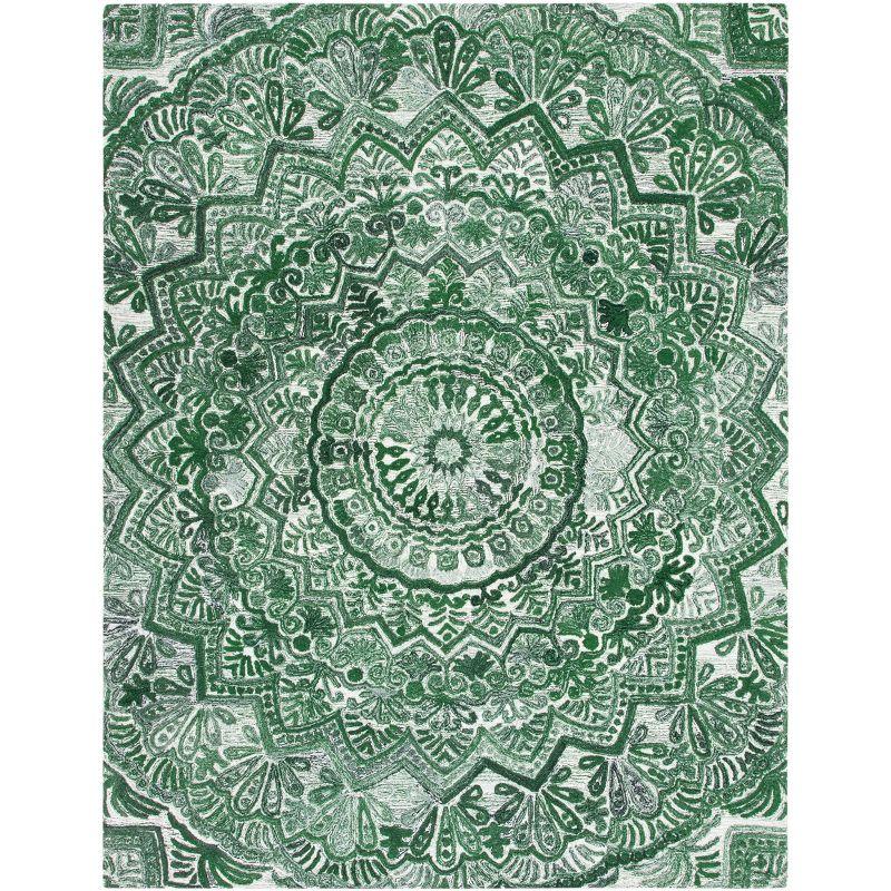 Marquee MRQ110 Hand Tufted Area Rug - Green/Ivory - 8'x10' - Safavieh.