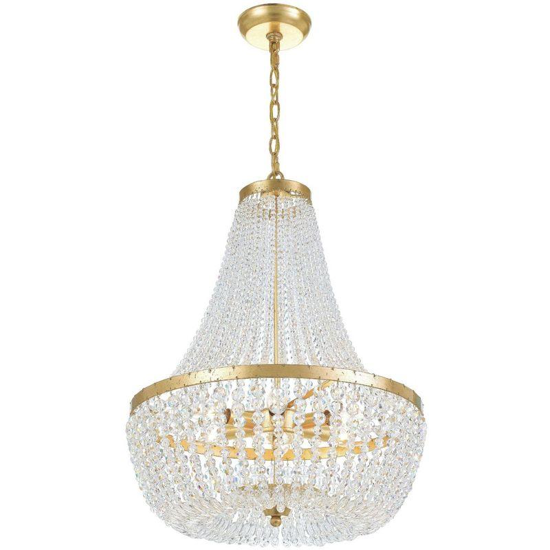 Crystorama Lighting Rylee 6 - Light Chandelier in  Antique Gold