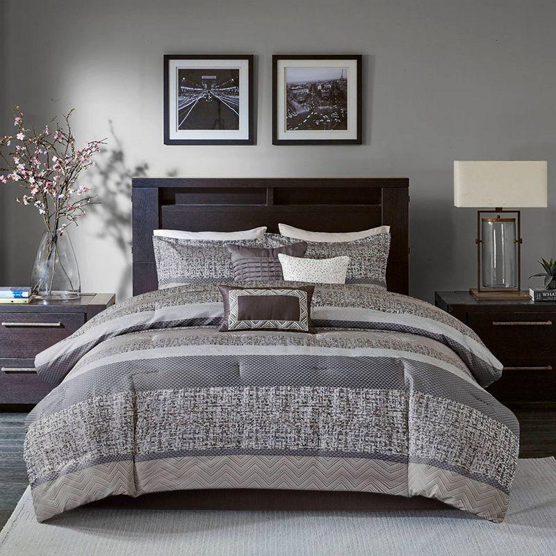 Rhapsody 7 Piece Jacquard Comforter Set