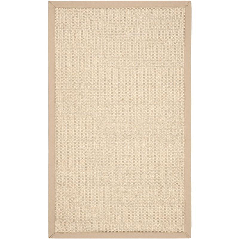Natural Fiber NF150 Power Loomed Indoor Runner - Ivory/Light Beige - 2'6"x4' - Safavieh