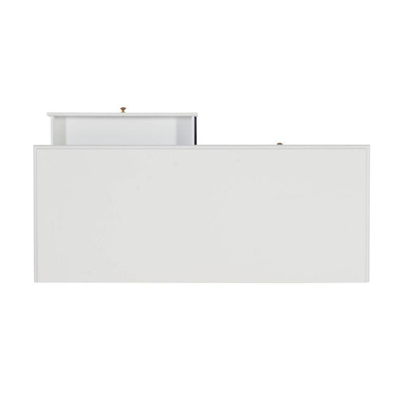 2 Drawer Campaign Desk - Linon