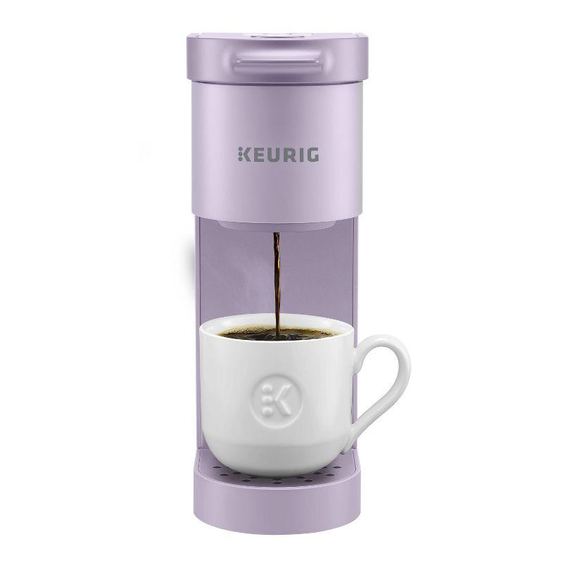 Keurig K-Mini Go Single-Serve K-Cup Pod Coffee Maker Violet: Compact Electric Brewer, 12 oz Capacity, Uses K-Cups & Pods