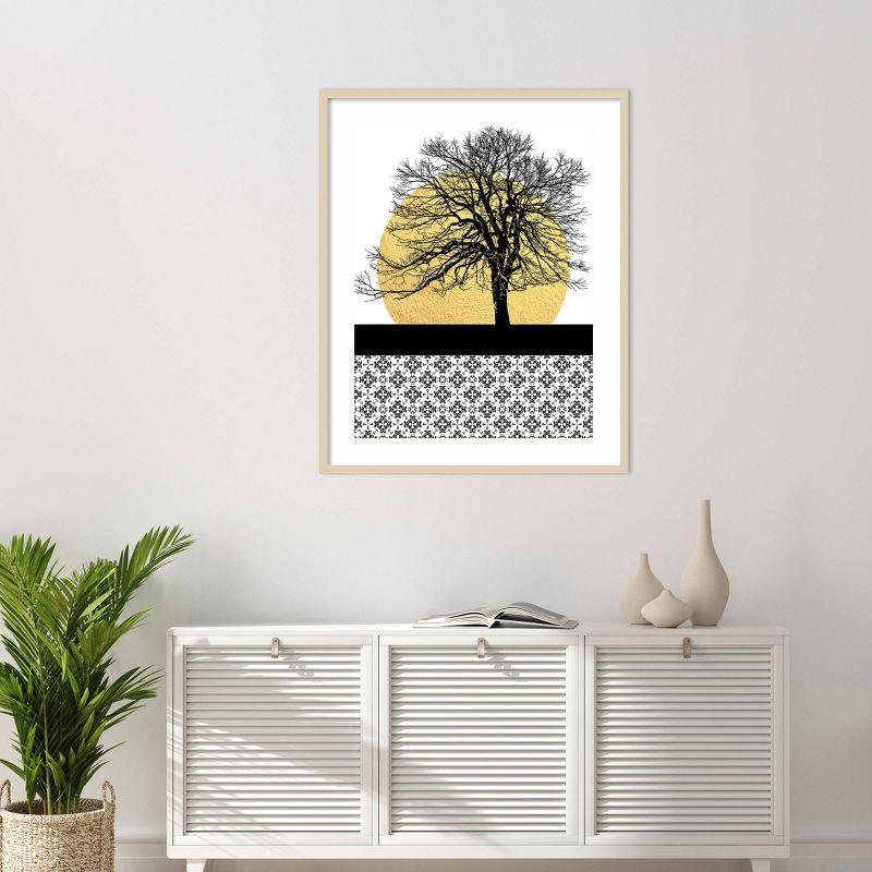 Amanti Art Yellow Moon Rising I by Regina Morre Wood Framed Wall Art Print