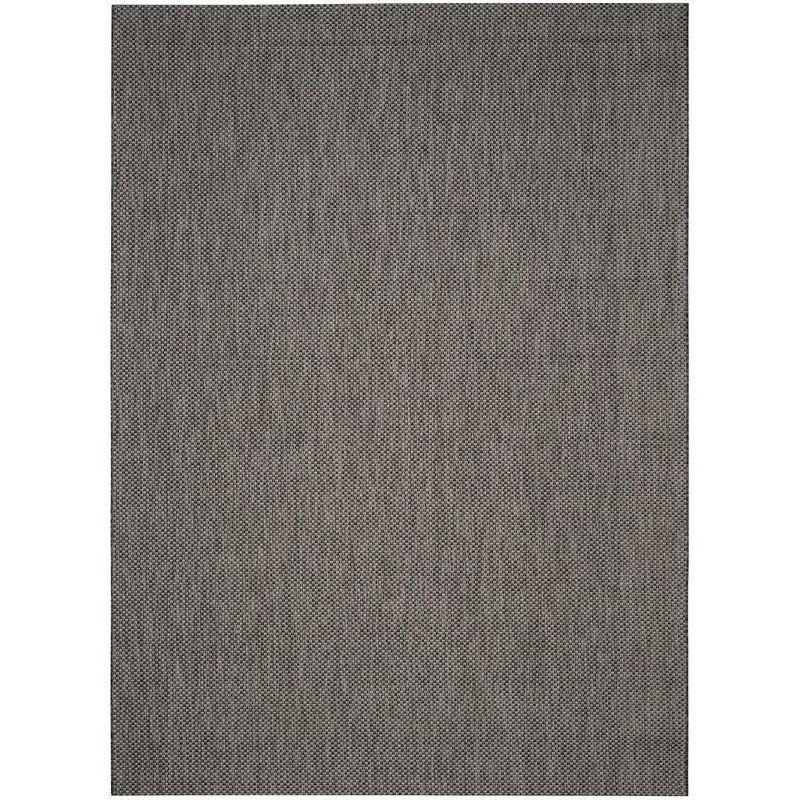 Courtyard CY8521 Power Loomed Indoor/Outdoor Area Rug - Black/Beige - 8'9"x11'9" - Safavieh.