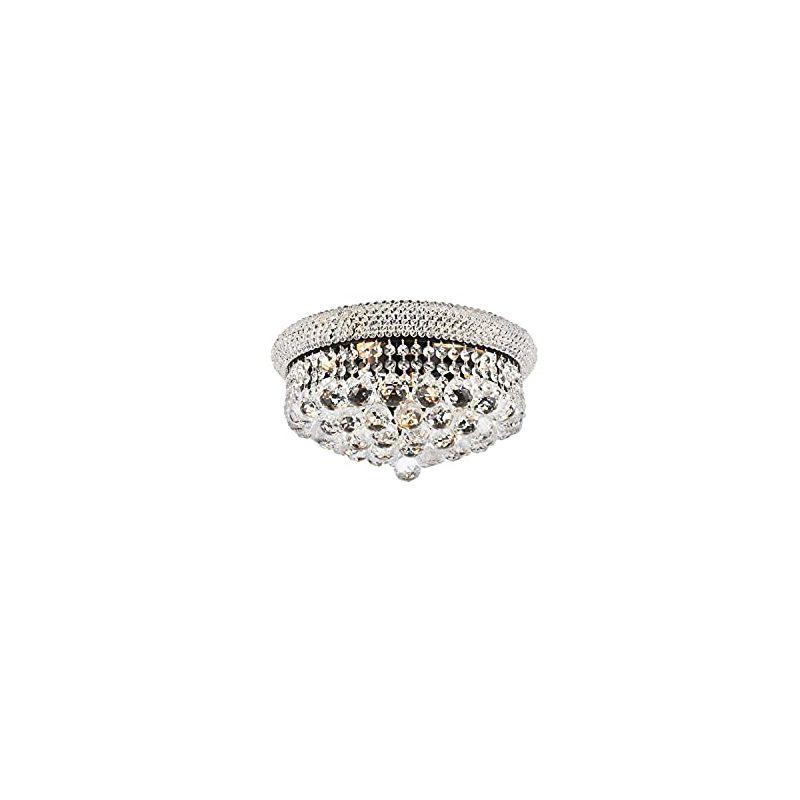 Elegant Lighting Primo 16 inch black flush mount