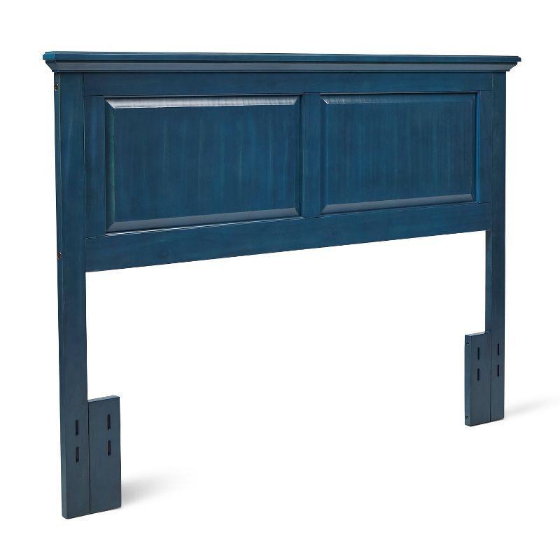 Twin Blue Solid Wood Cottage Style Headboard