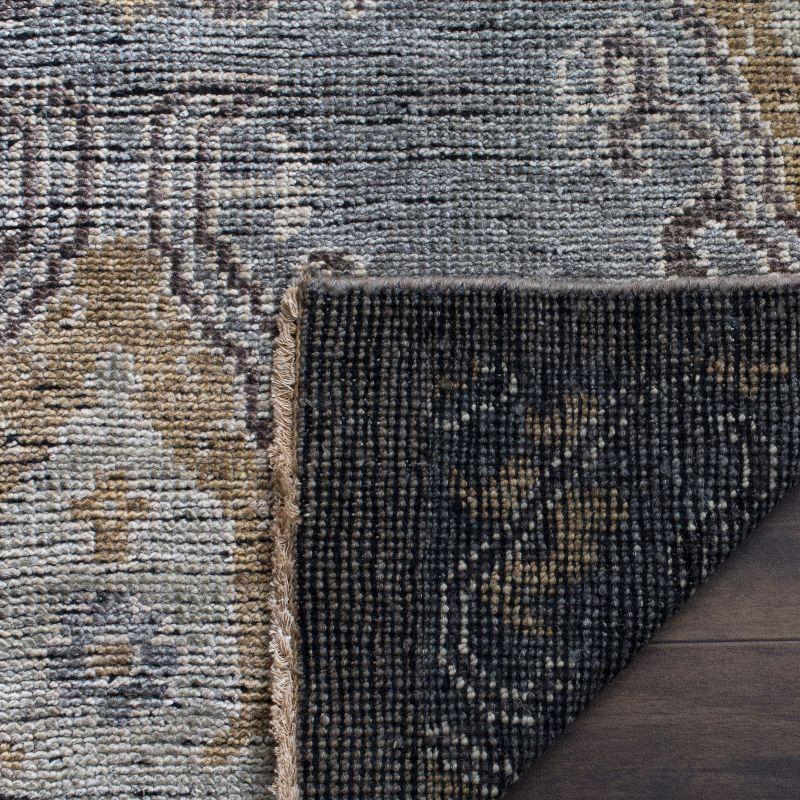 Izmir IZM124 Hand Knotted Area Rug - Charcoal/Taupe - 6'x9' - Safavieh