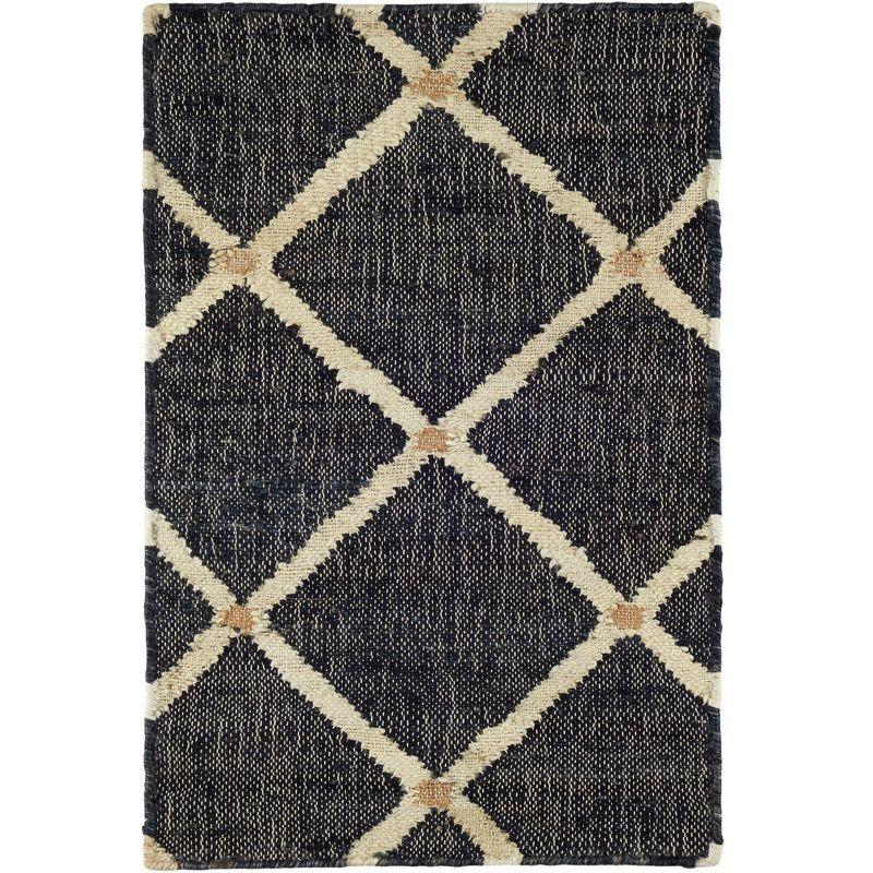 Kali Black Handwoven Jute Rug