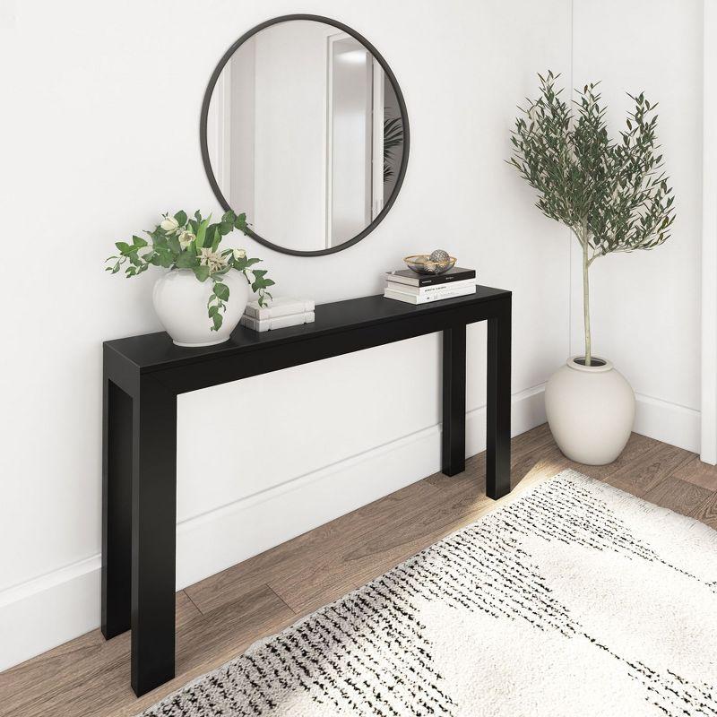 Leid 56" Solid Wood Console Table