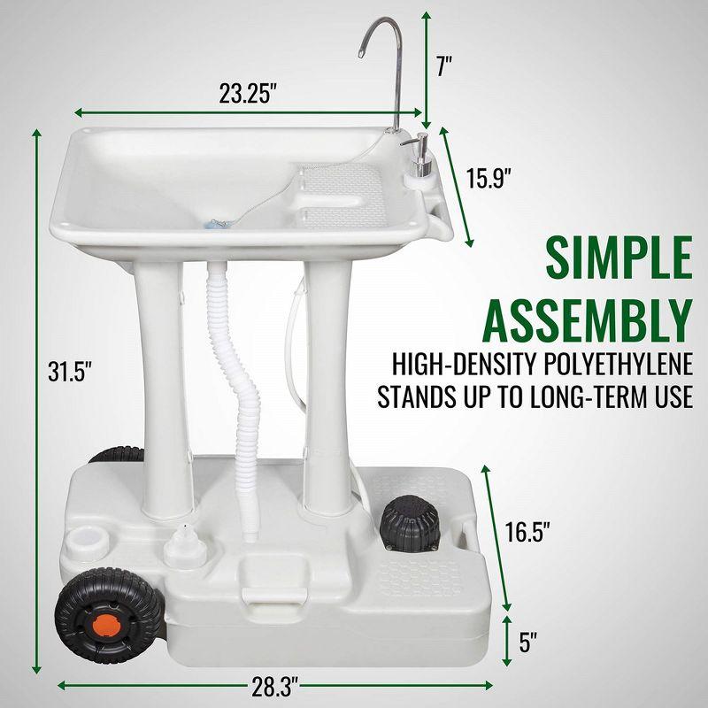 Hike Crew Portable Sink, Outdoor Sink & Hand Washing Station, 30L Water Tank