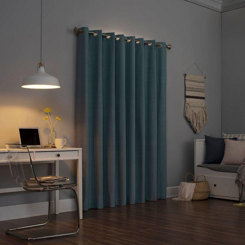 Sun Zero Blackout Duran Thermal Insulated Grommet Curtain Panel