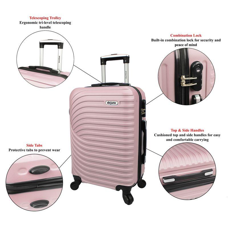 Blush Hard Shell 3-Piece Spinner Luggage Set