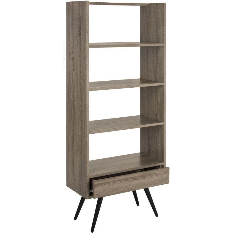 Terrence Etagere - FOX4277 - Light Brown/Black - Safavieh Couture