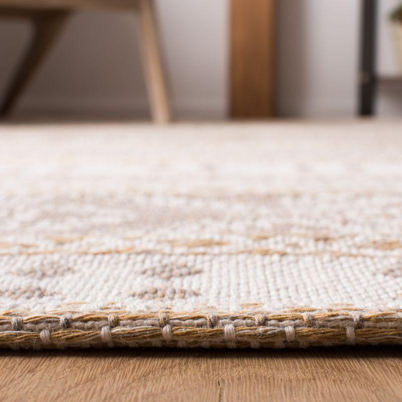 Nomadic Taupe & Cream Flat Woven Viscose Runner Rug - 2' x 8'