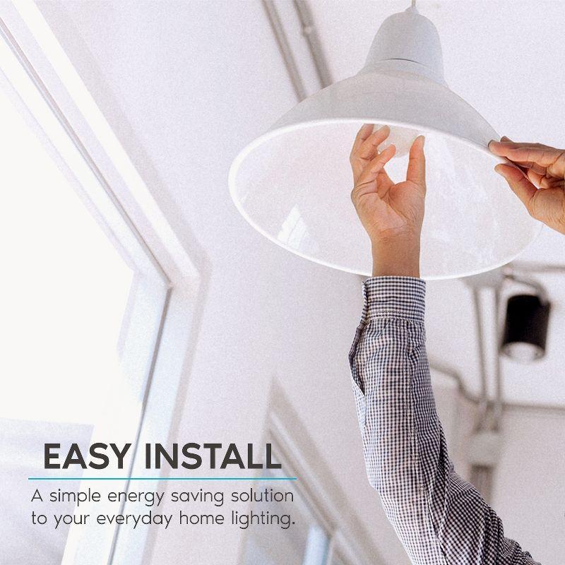 Luxrite A19 LED Bulb, 60W Equivalent, 3000K Soft White, Dimmable, 800 Lumens, Enclosed Fixture Rated, UL Listed, GU24 Base 24 Pack