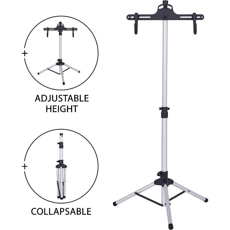 RaxGo Adjustable Bike Rack, Freestanding Garage Storage Vertical Stand