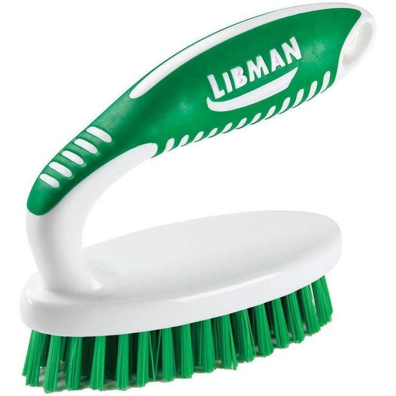 Libman Scrub Brush Kit | for Grout, Tile, Bathroom, Carpet, Kitchen, and Household Messes | Strong Fibers for Tough Cleaning