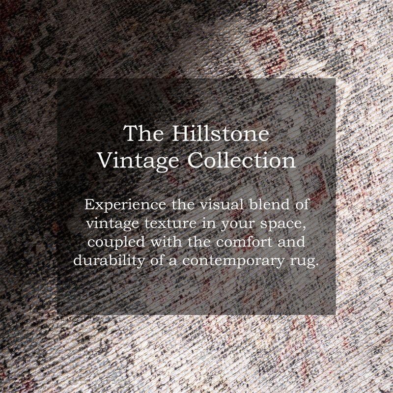 Nuloom Hillstone Collection Maybelle Traditional Vintage Medallion Area Rug, 7' 10" x 10', Grey