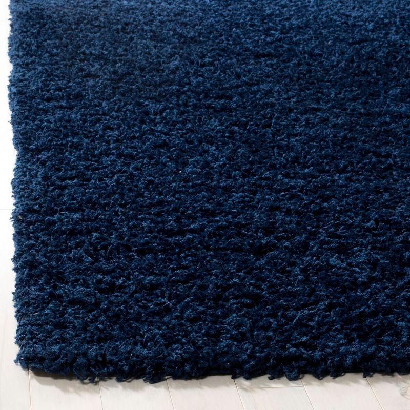 Athens Shag SGAS119 Power Loomed Indoor Runner Rug - Navy - 2'3"x8' - Safavieh.