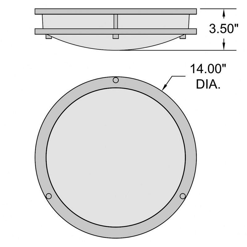 Access Lighting Solero Iii 1 - Light Flush Mount in  Matte Black