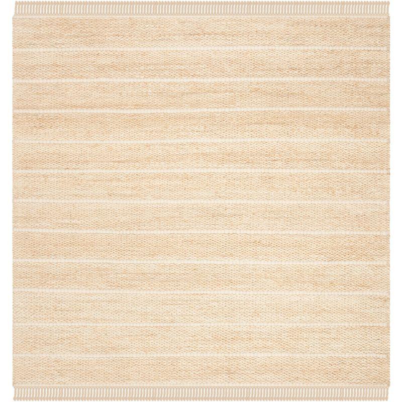 Natural Fiber NF550 Hand Woven Area Rug - Ivory/Ivory - 6'x6' - Safavieh.