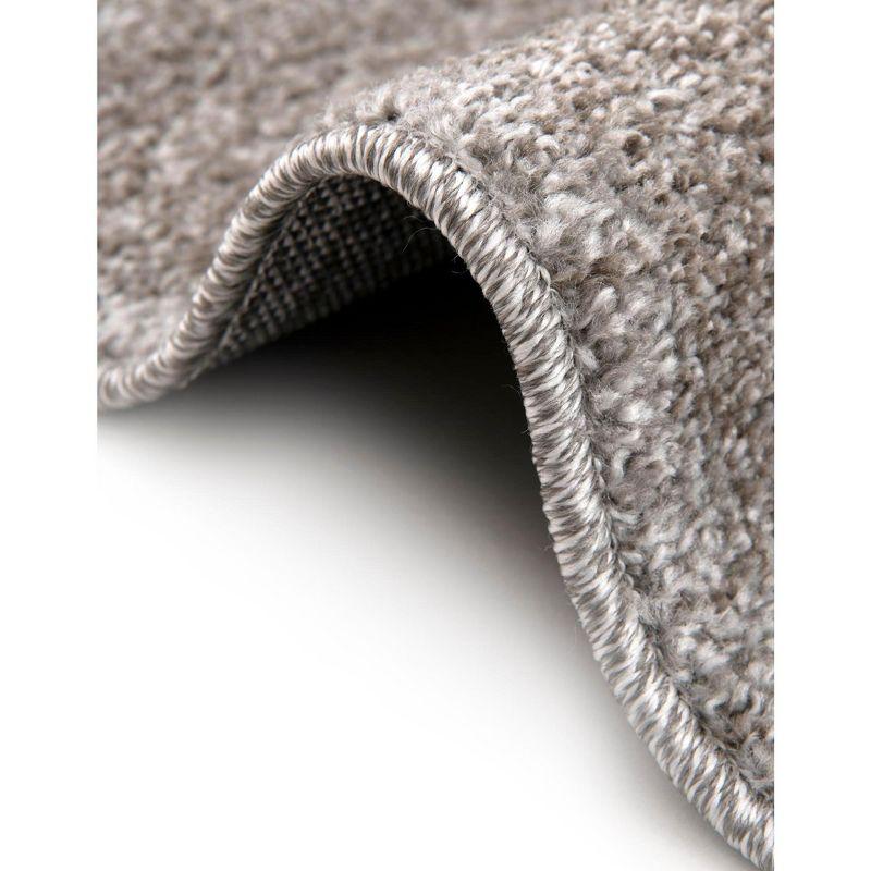 Unique Loom 5' 3 x 8' 0 Light Gray La Jolla Floral Area Rug