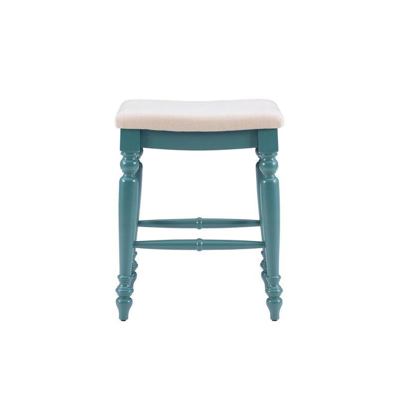 Kelly Clarkson Home Jordyn Backless Upholstered Wood Counter & Bar Stool