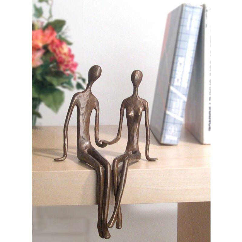 Danya B Sitting Couple Cast Bronze