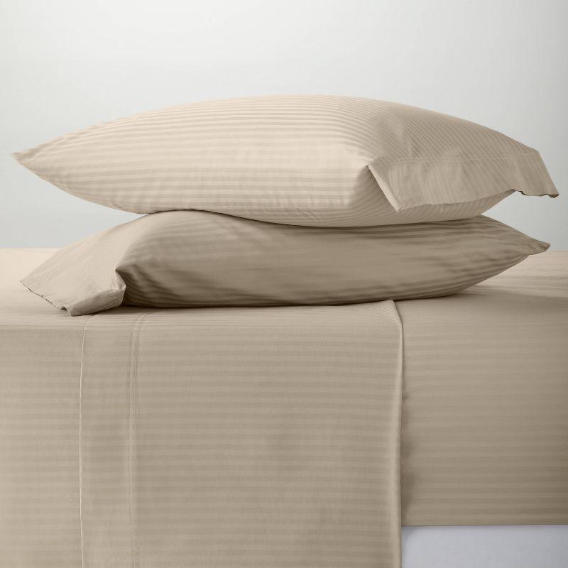 400 Thread Count Damask Solid Sheet Set - Threshold™