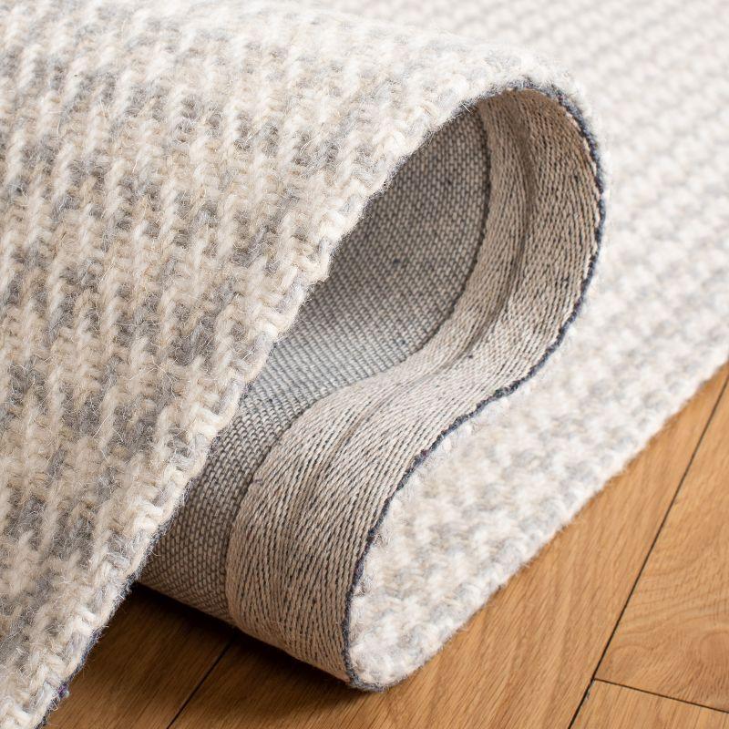 Marbella MRB319 Hand Woven Indoor Area Rug - Grey/Ivory - 6'x6' - Safavieh