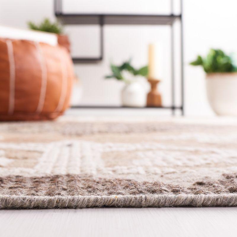 Kenya KNY312 Hand Knotted Accent Rug - Brown/Charcoal - 2'x3' - Safavieh.
