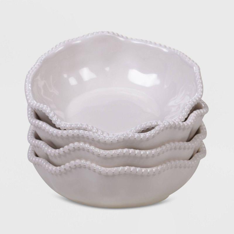 Certified International Perlette 22 oz. Melamine Dining Bowl (Set of 4)