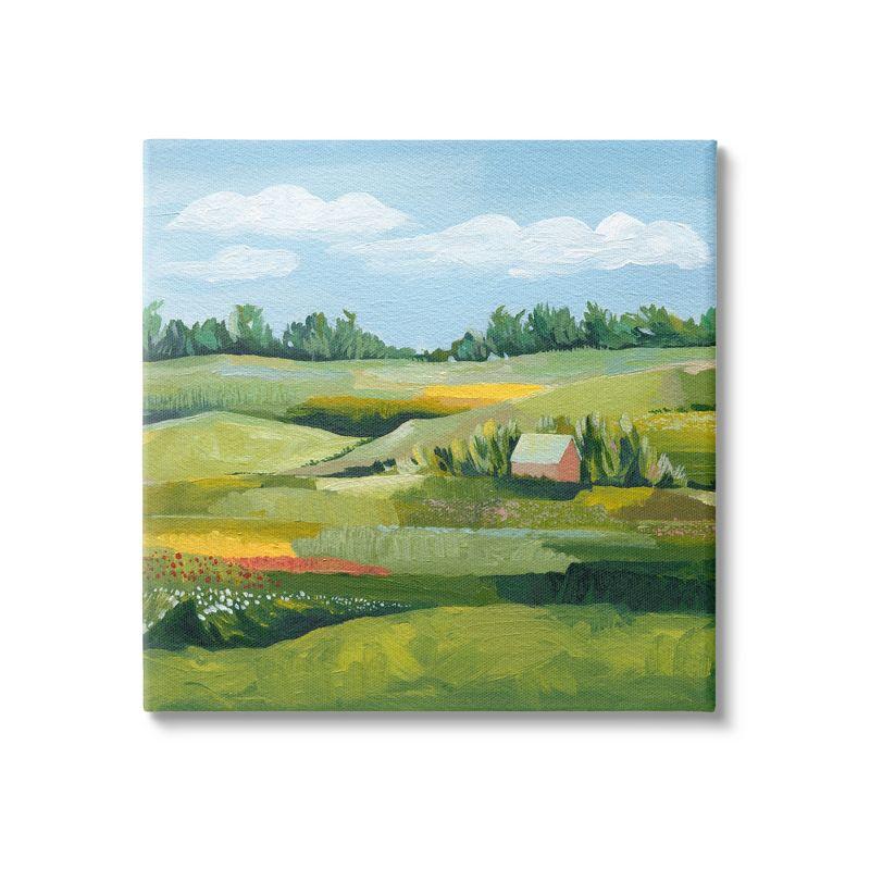 " Peaceful Farmland Fields Greenery " by Grace Popp