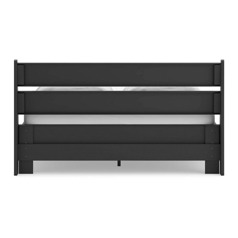 Signature Design by Ashley Socalle Queen Panel Headboard in Matte Black Finish