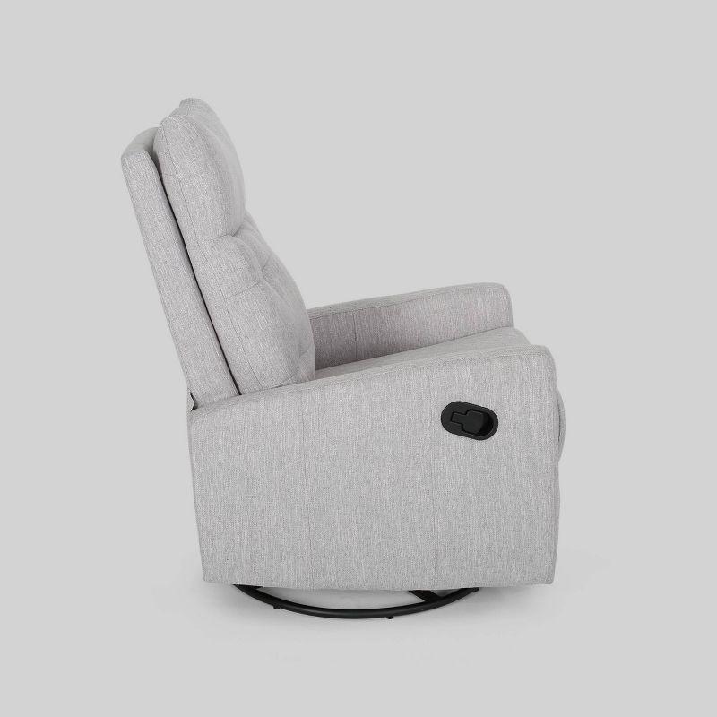 Woodglen Contemporary Glider Swivel Recliner Light Gray - Christopher Knight Home