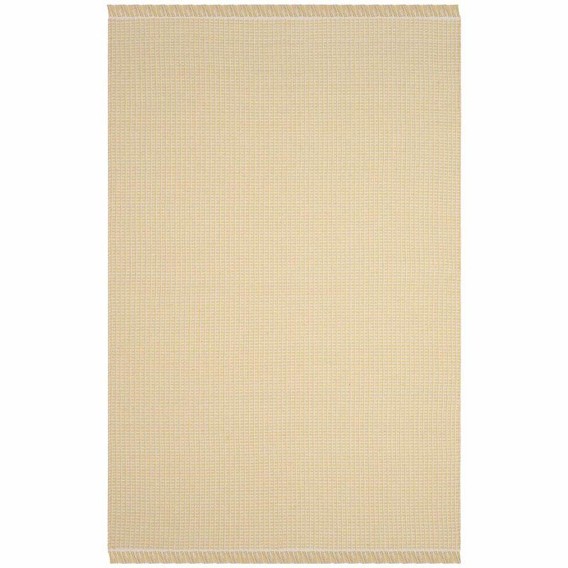 Montauk MTK340 Hand Woven Indoor Area Rug - Ivory/Yellow - 6'x9' - Safavieh
