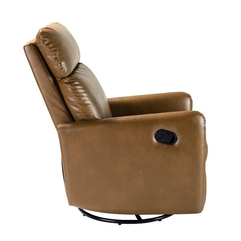 Artful Living Design Víctor Swivel Recliner-Camel