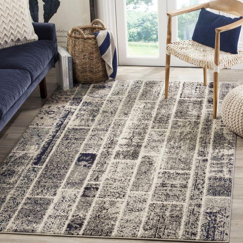 Reversible Hand-Knotted Grey & Multicolor Cotton Blend Rug 8' x 11'